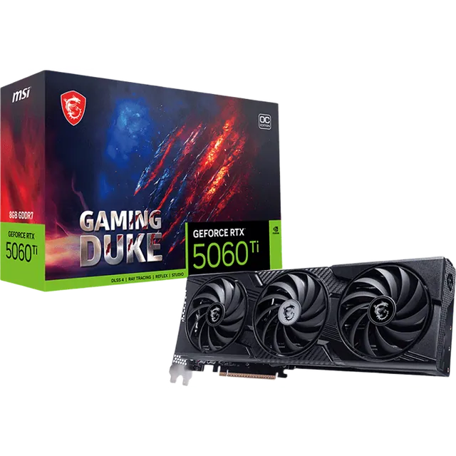 微星 GAMING DUKE RTX 5060 Ti 8G 3X OC PLUS