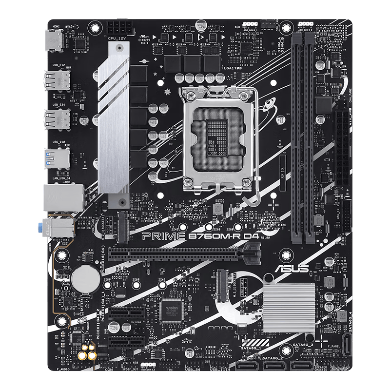 华硕 PRIME B760M-R D4 图 2