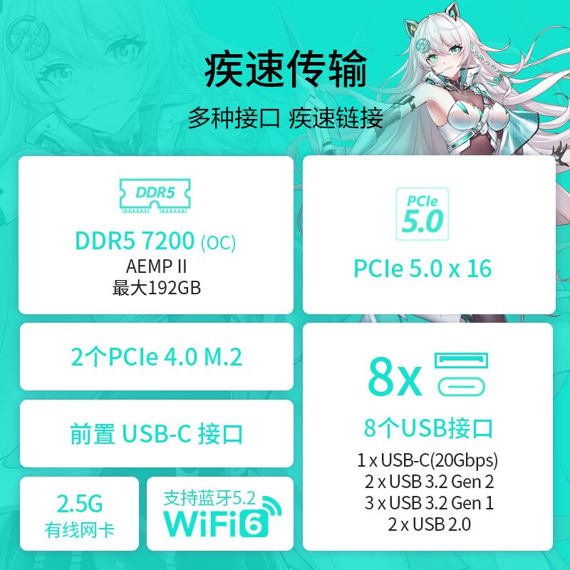 华硕 TX GAMING B760M WIFI 天选 图 5