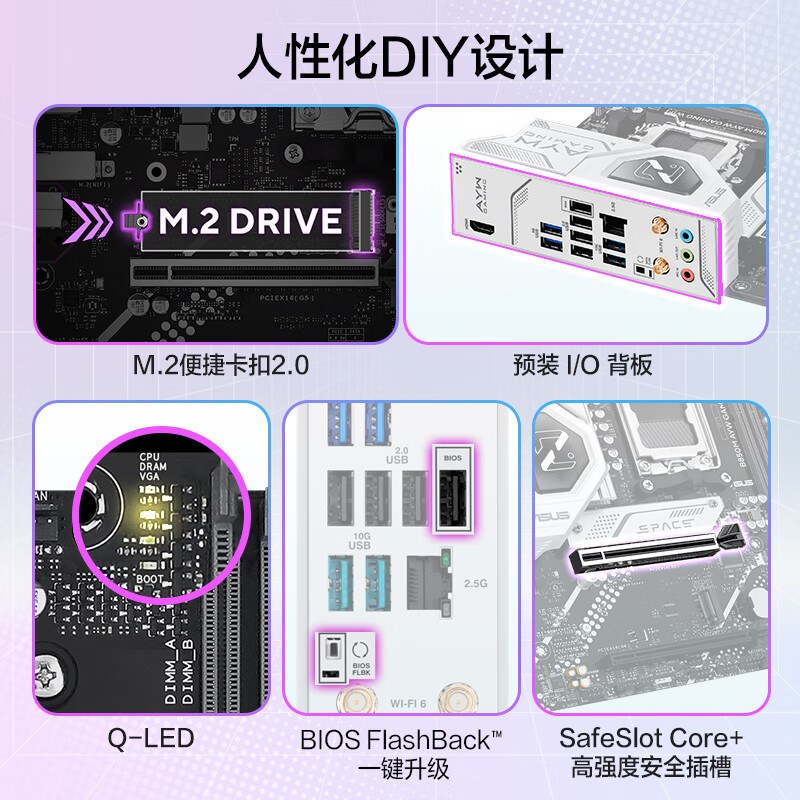 华硕 B850M AYW GAMING WIFI 哎呦喂 图 6