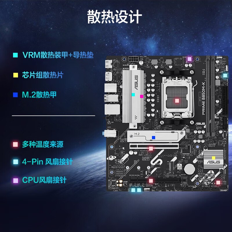 华硕 PRIME B850M-K 图 3