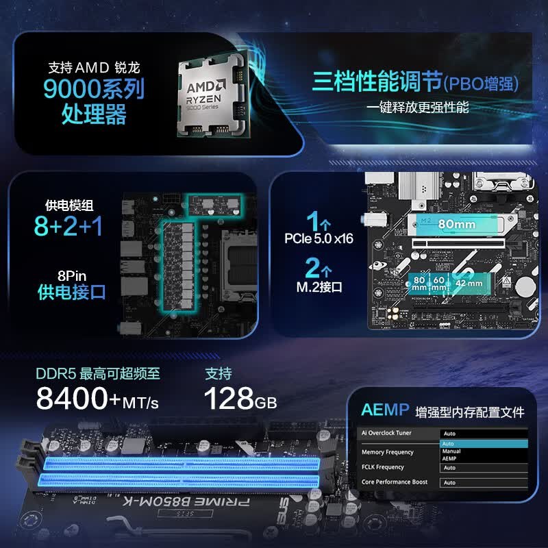 华硕 PRIME B850M-K 图 4