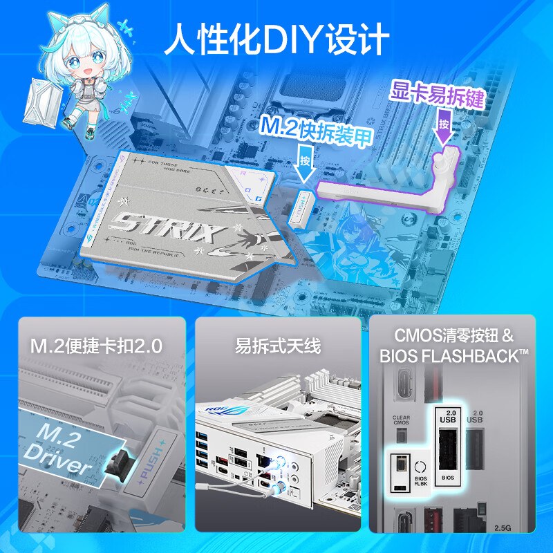 华硕 ROG STRIX B850-G GAMING WIFI S 小吹雪 图 6