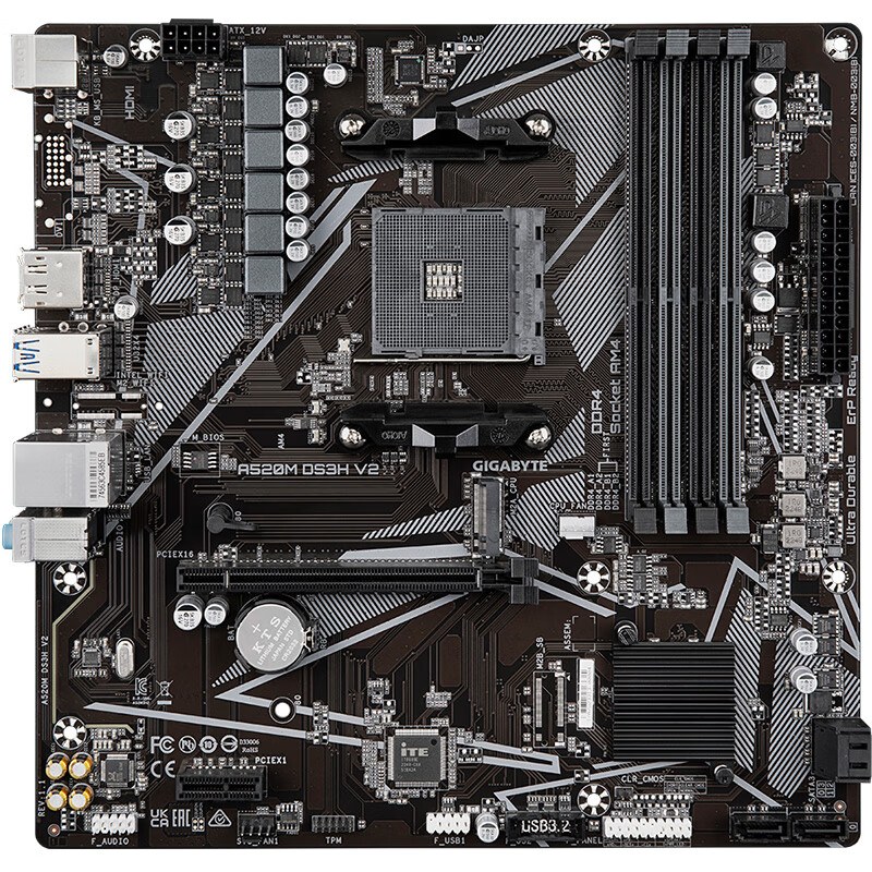 技嘉 超耐久A520M DS3H V2 DDR4 图 3