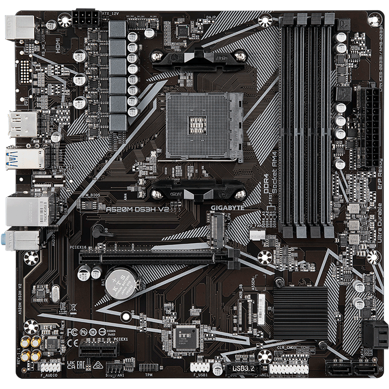 技嘉 超耐久A520M DS3H V2 DDR4 图 4