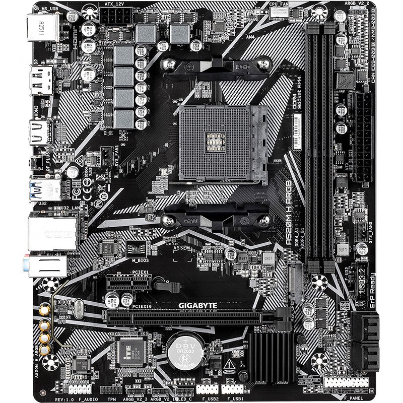 技嘉 A520M H ARGB DDR4 图 5