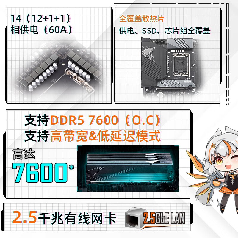 技嘉 小雕 B760M AORUS ELITE DDR5 图 5