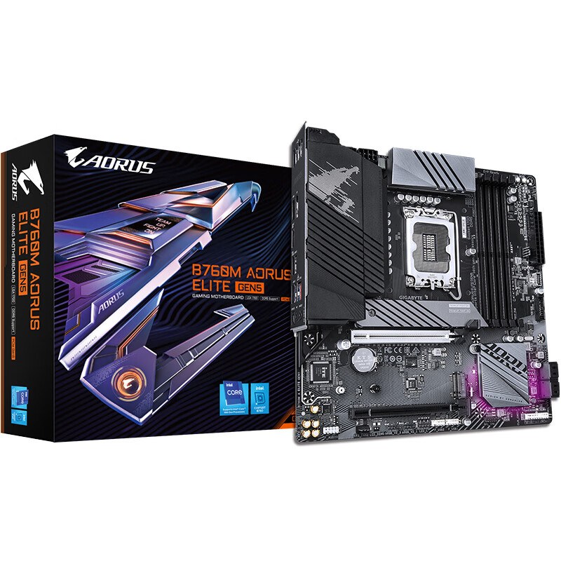 技嘉 小雕B760M AORUS ELITE GEN5 DDR5 图 4