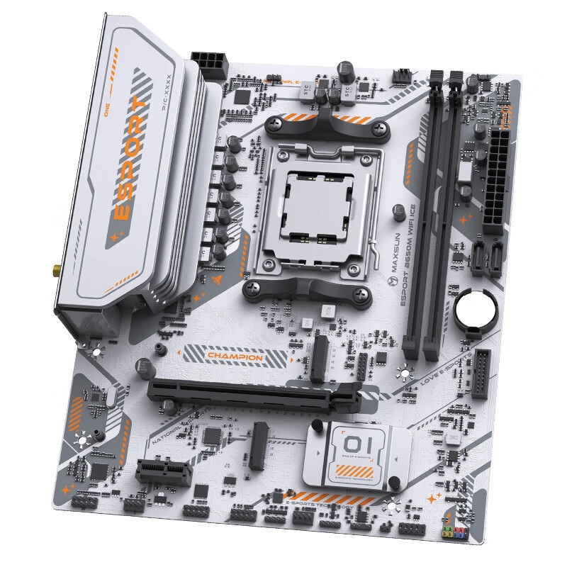 铭瑄 B650 MS ESPORT M WIFI6 ICE DDR5 图 6
