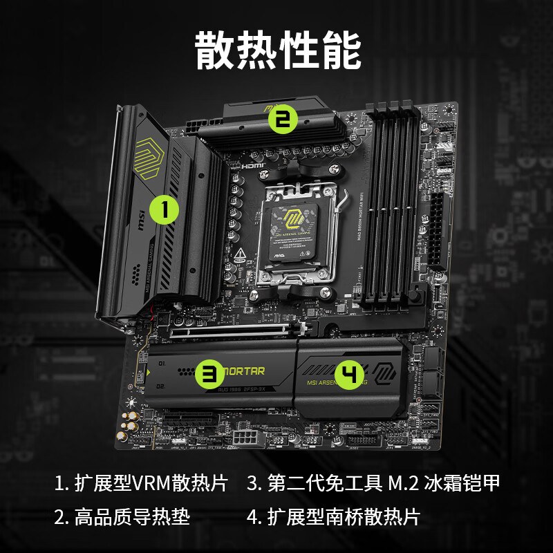 微星 B850 MAG M MORTAR WIFI7 5G 图 8