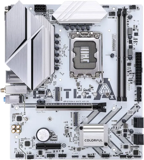 七彩虹 BATTLE-AX B760M-G WHITE WIFI D5 小冷钢DDR5