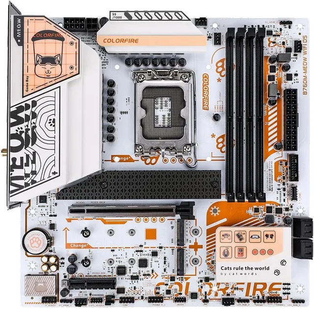 七彩虹 COLORFIRE B760M-MEOW WIFI D5橘猫DDR5