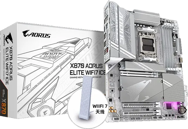 技嘉 冰雕X870 AORUS ELITE WIFI7 ICE DDR5