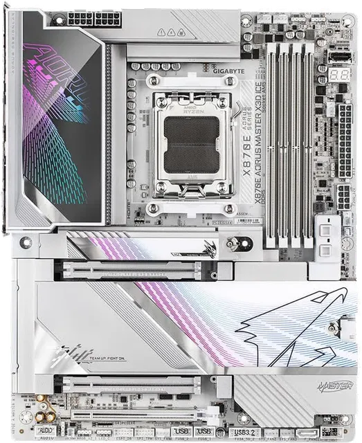 技嘉 超级冰雕X870E AORUS MASTER X3D ICE WIFI7 DDR5