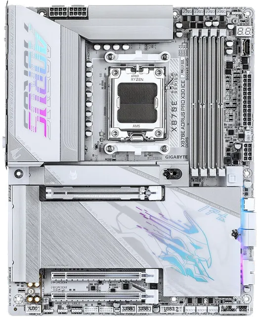 技嘉 电竞冰雕X870E AORUS PRO X3D ICE WIFI7 DDR5