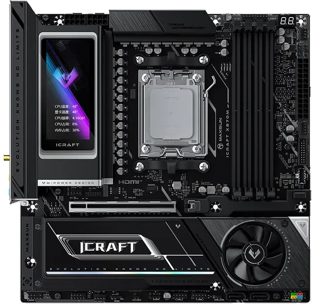 铭瑄 MS-iCraft X870M WiFi 电竞之心