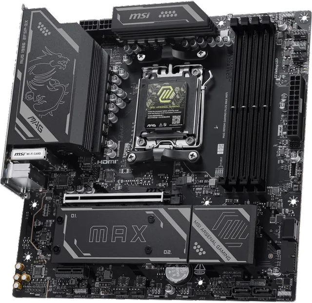 微星 B850M GAMING PLUS MAX WIFI 小黑龙