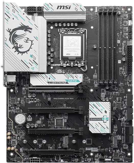 微星 B860 GAMING PLUS WIFI7 5G网口