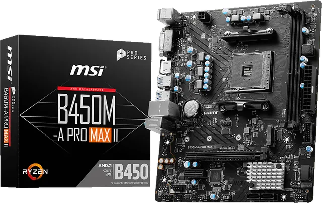 微星 B450M-A PRO MAX II