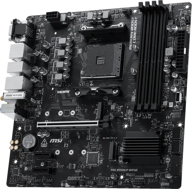 微星 PRO B550M-P WIFI6E DDR4