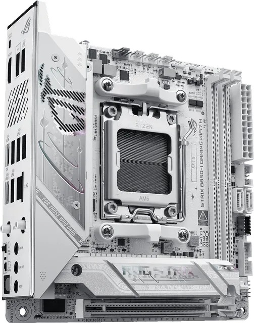 华硕 ROG STRIX B850-I GAMING WIFI7 W 迷你吹雪
