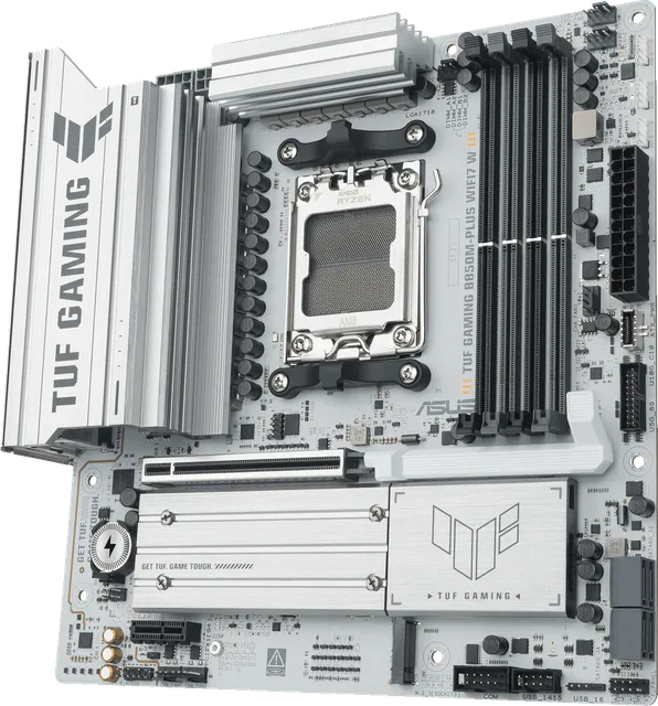 华硕 TUF GAMING B850M-PLUS WIFI7 W重炮手 白色版