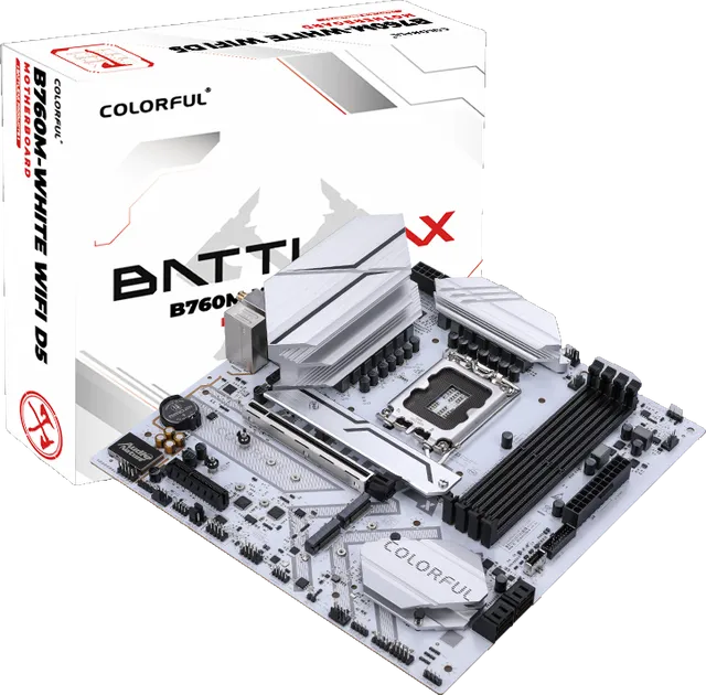 七彩虹 BATTLE-AX B760M-WHITE WIFI D5 V20 冷钢DDR5