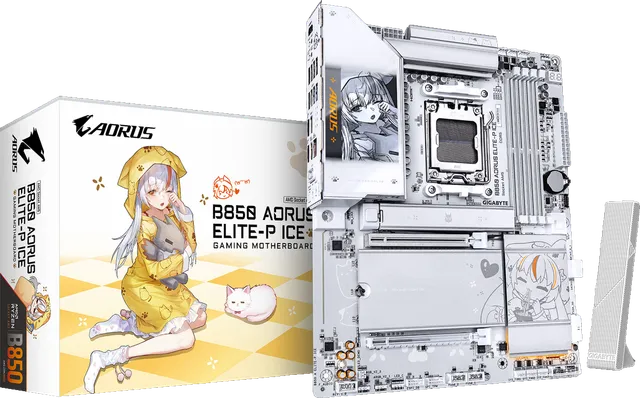 技嘉 雕妹B850 AORUS ELITE-P ICE DDR5