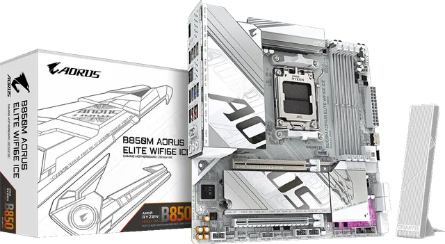 技嘉 冰雕B850M AORUS ELITE WIFI6E ICE DDR5