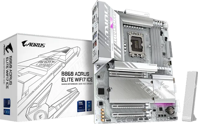 技嘉 冰雕B860 AORUS ELITE WIFI7 ICE DDR5
