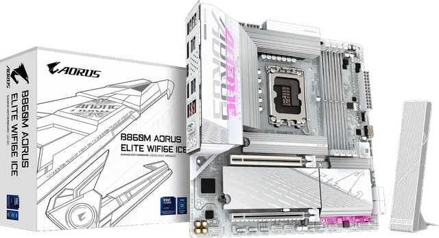 技嘉 冰雕B860M AORUS ELITE WIFI6E ICE DDR5