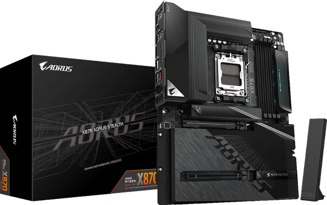 技嘉 小雕X870 AORUS STEALTH背插DDR5