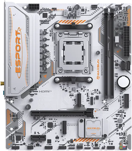 铭瑄 MS-eSport B850M WIFI ICE DDR5