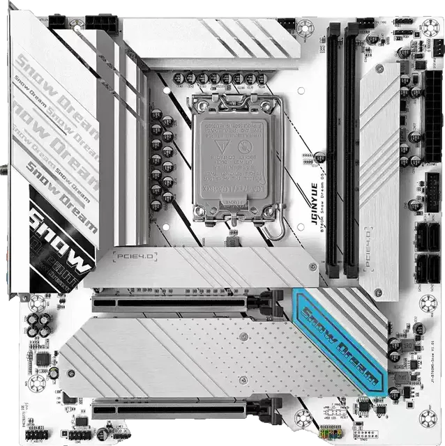 精粤 B760M Snow Dream DDR5雪梦