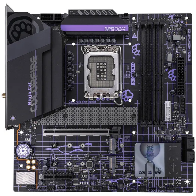 七彩虹 COLORFIRE B760M-MEOW WIFI暗影紫DDR5