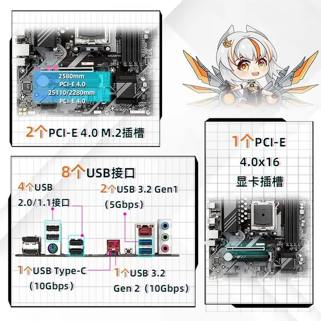 技嘉 超耐久B650M K DDR5