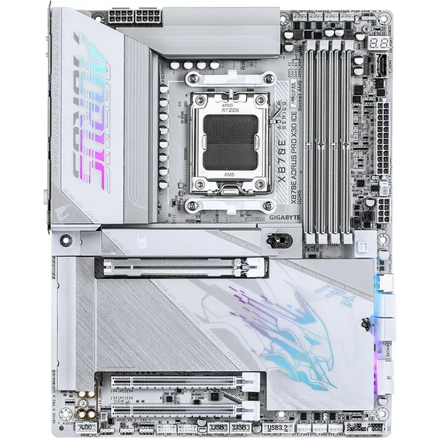 技嘉 电竞冰雕X870E AORUS PRO X3D ICE WIFI7 DDR5
