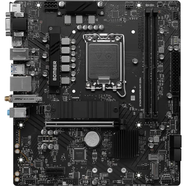 微星 B760M BOMBER WIFI DDR4爆破弹
