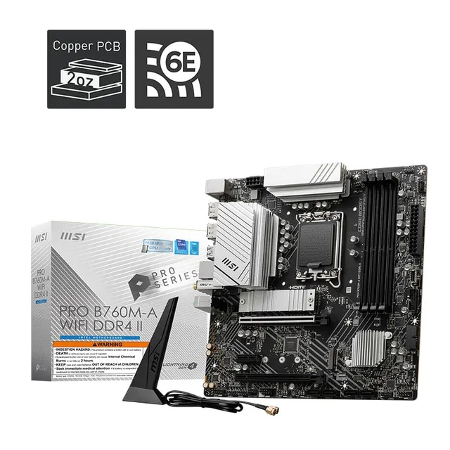 微星 PRO B760M-A WIFI DDR4 II