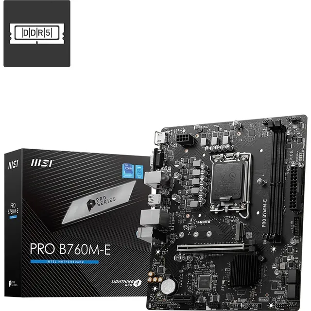 微星 PRO B760M-E DDR5