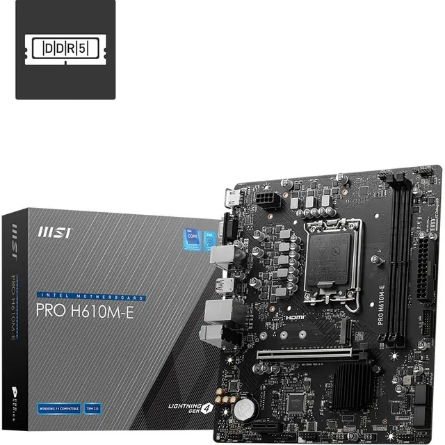 微星 PRO H610M-E DDR5
