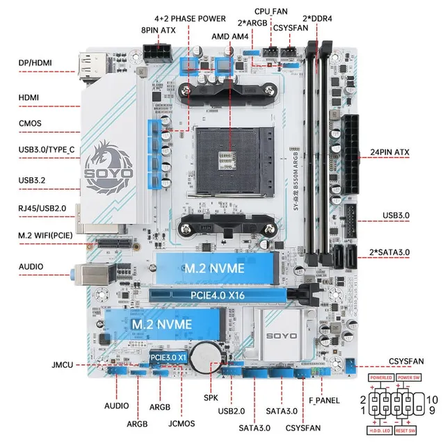 梅捷 B550M 焱龙GAMING ARBG