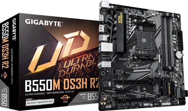 技嘉 超耐久B550M DS3H R2 DDR4