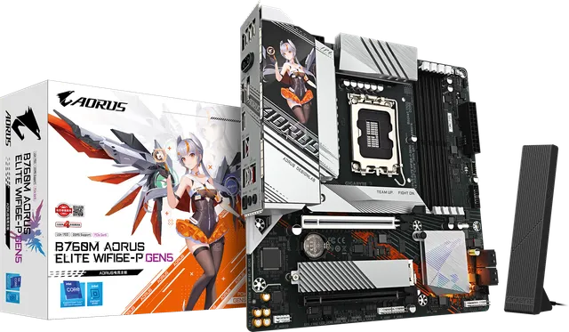 技嘉 雕妹B760M AORUS ELITE WIFI6E-P GEN5 DDR5