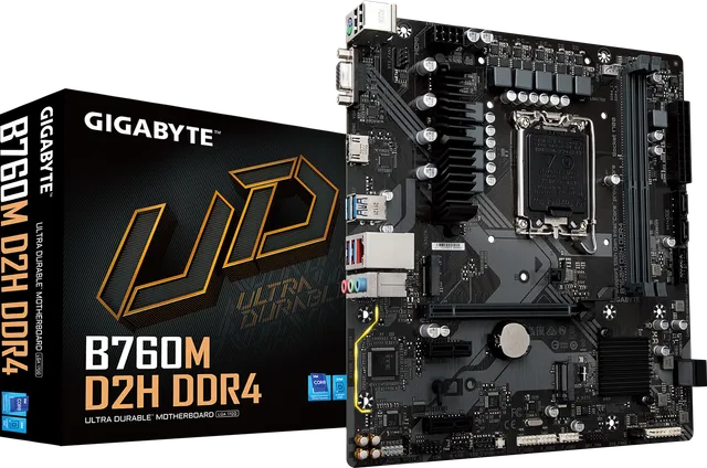 技嘉 超耐久 B760M D2H DDR4