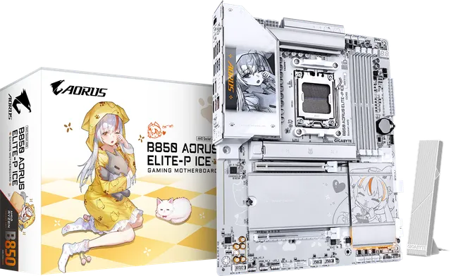 技嘉 雕妹B850 AORUS ELITE-P ICE DDR5