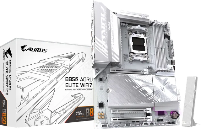 技嘉 冰雕B850 AORUS ELITE WIFI7 ICE DDR5