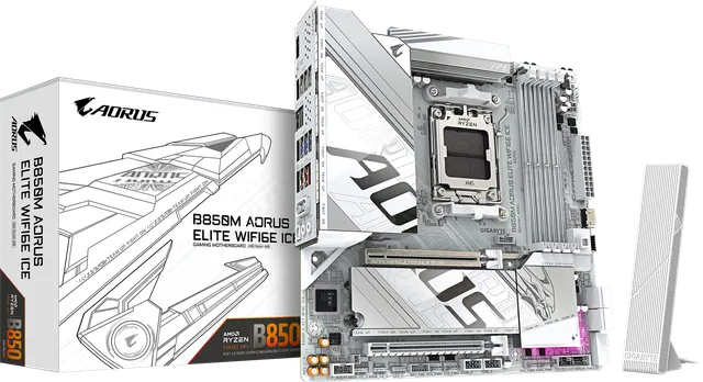 技嘉 冰雕B850M AORUS ELITE WIFI6E ICE DDR5