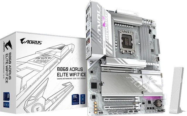 技嘉 冰雕B860 AORUS ELITE WIFI7 ICE DDR5