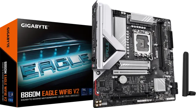 技嘉 猎鹰B860M EAGLE WIFI6 V2白 DDR5